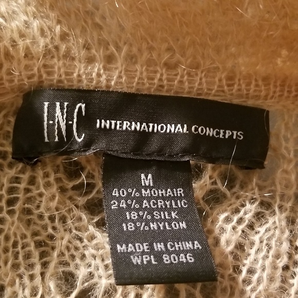 I.N.C Gold Ruffled Cardigan M - Picture 3 of 4